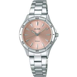  free shipping complete new goods *SEIKO regular with guarantee * Seiko ALBA Alba AQQK408 pink face stainless steel band lady's wristwatch 