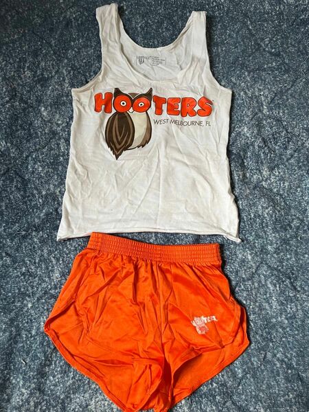 フーターズ HOOTERS 衣装 タンクトップ オレンジショーツ ユニフォーム 制服セット ホットパンツ 上下セット