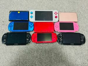 【ゲーム機まとめ9台大量通電OK psp-3000etcPSVITA 】Nintendo SwitchライトNintendo 3DS dsライトVita ソニー ジャンク、中古品1円