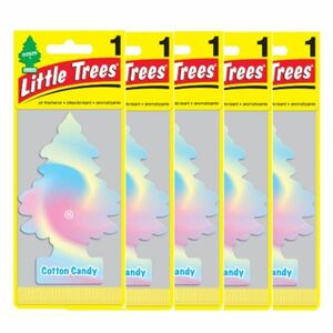 Little Trees リトルツリー エアフレッシュナーコットンキャン　ディー 5枚セット USDM 芳香剤