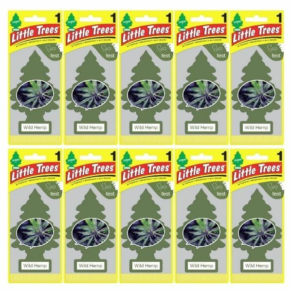 Little Trees リトルツリー エアフレッシュナーワイルド・ヘンプ（Wild Hemp）10枚セット USDM 芳香剤