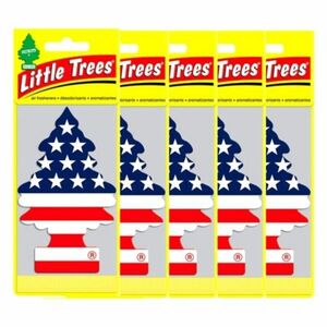 Little Trees リトルツリー エアフレッシュナースターズ&ストライプス5枚セットUSDM 芳香剤