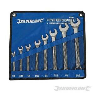 silverline-633967 ウィットワースコンビネーションスパナセット-8pc