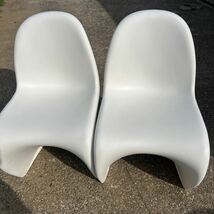 ヴィトラ6点セット vitra Panton Chair パントンチェア ホワイト 椅子 ミッドセンチュリー Verner Panton 刻印 白 直接引き取り限定(埼玉県_画像9