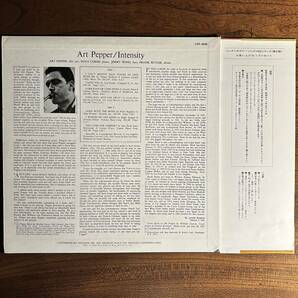 【国内盤/CONTEMPORARY】ART PEPPER アート・ペッパー ◇ INTENSITY/ LAX 3036 の画像2