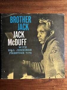 【US盤PRESTIGE】JACK McDUFF ジャック・マクダ◆ BROTHER JACK /VANGELDER刻印/ 7174