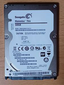 Seagate 2.5インチHDD SATA 500GB ほぼ未使用