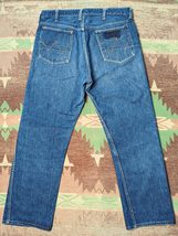 縦ベル 刺繍タグ 【Wrangler 11MWZ】 50s Denim Jeans/ 50年代 ラングラー ジーンズ W35L28.5 デニム パンツ ブルーベル ビンテージ 40s60s_画像3