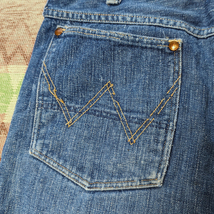 縦ベル 刺繍タグ 【Wrangler 11MWZ】 50s Denim Jeans/ 50年代 ラングラー ジーンズ W35L28.5 デニム パンツ ブルーベル ビンテージ 40s60s_画像9