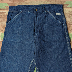 濃紺 刺繍タグ 【ヘラクレス】 50s HERCULES Denim Work Pants 50年代 デニム ワーク パンツ W34.5L30 ペインターパンツ ビンテージ 40s60s