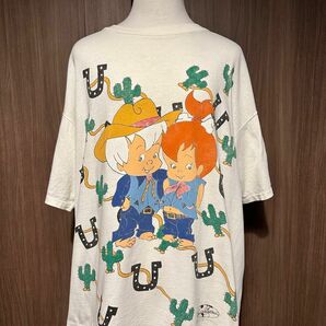 90s The Flintstones Pebbles & Bam TeeAll Over print XL DELTAタグ