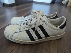 アディダスオリジナルス adidas originals SUPERSTAR 80s VINTAGE DX スーパースター ローカット レザー　白黒　26cm