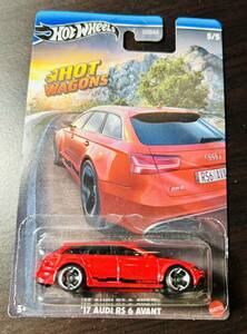 ホットウィール '17 アウディ RS 6 アバント HOT WAGONS HOTWHEELS AUDI AVANT レッド