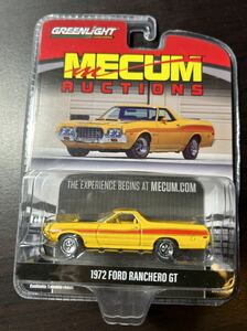 グリーンライト 1972 フォード ランチェロ GT MECUM AUCTIONS 1/64 Greenlight Ford Ranchero