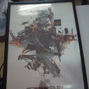 【額付きポスター】 METAL GEAR SOLID V　62×45cm 1 美品