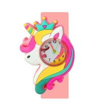 子供 腕時計 ユニコーン キッズ 幼児 キャラクター ウォッチ かわいい ピンク_画像3