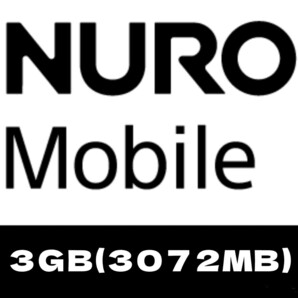 NUROモバイル ３GB(３０７２MB)パケットギフト【バリュープラス、NEOプラン、かけ放題プラン対応】の画像1