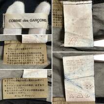 AD1994 COMME des GARCONS 変形 ナイロン シースルー フリル 装飾 半袖 ロング ワンピース 黒 コムデギャルソン VINTAGE archive 1746_画像5