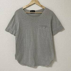 2009SS NumberNine シルク混 無地 ポケット Tシャツ グレー 2サイズ ナンバーナイン 半袖 カットソー Tee 本人期 archive 3100220