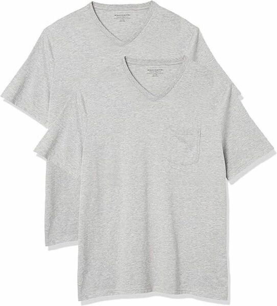 2枚セット【XS】 Tシャツ ポケット付き Vネック レギュラーフィット 半袖Tシャツ