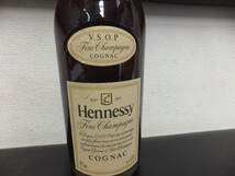 古酒③　Hennessy ヘネシー VSOP ファインシャンパーニュ スリムボトル ブランデー 700ml 40%　即決のみ_画像2