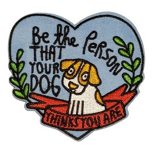 D-16【 アイロンワッペン 】 刺繍ワッペン アップリケ リメイク 犬 イヌ ドッグ dog リボン ハート heart アイロンワッペン ワッペン patchの画像1