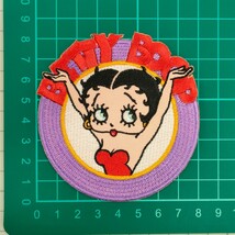 A-102【 アイロンワッペン 】 刺繍ワッペン アップリケ リメイク ベティちゃん ベティ Betty Boop ベティーブープ アイロンワッペン_画像2