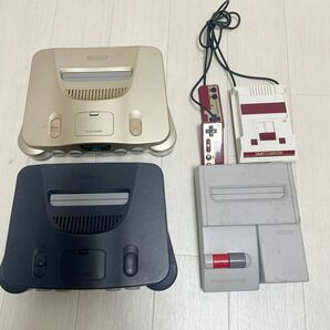 ニンテンドー 任天堂 本体NINTENDO64 ファミコンコンピュータ4台売りの画像1