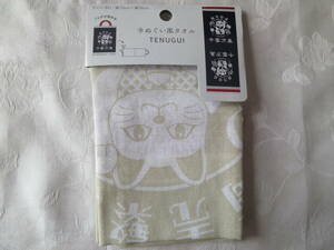  unused bag . work ..** hand ... manner towel maneki-neko pattern **②