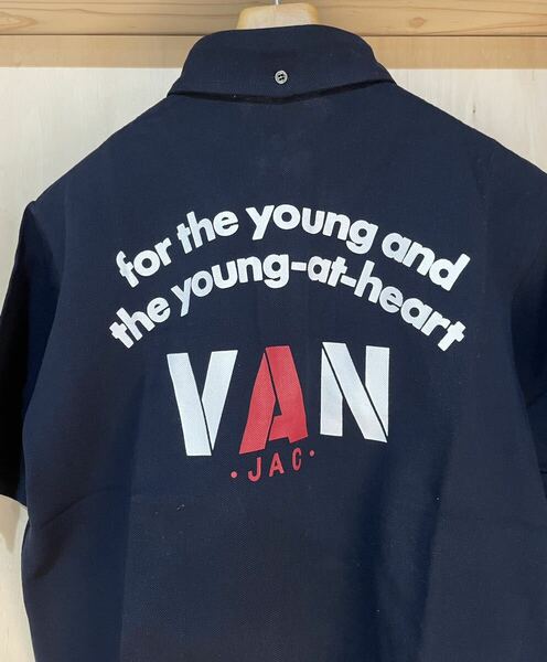 デッドストック　VAN JAC ヴァンヂャケット　定番バックロゴ　BDポロシャツ