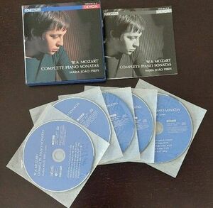 モーツァルトピアノソナタ全集 CD 5枚組　(演奏)マリア　ジョアオ　ピリス