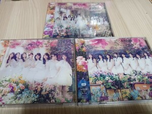 AKB48「カラコンウインク 初回限定盤CD Type-A/Type-B/Type-C 3枚セット」中古CD/封入特典無し/帯付き/Blu-ray