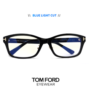 新品 トムフォード ft5724db-001 ブルーライトカット 伊達 メガネ ウェリントン TOM FORD tomford ft5724-d-b /v 黒縁 黒ぶち Lサイズ