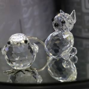 ◆ スワロフスキー SWAROVSKI ◆ 置物 クマ ネコ ヒヨコ セット アニマル ◆の画像7