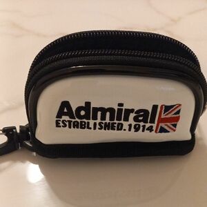 Admiral GOLF　(アドミラルゴルフ)ボールポーチ〔エナメルシリーズ〕ホワイト