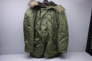 37585★ALPHA INDUSTRIES フライトジャケット N-3B 【Sサイズ】★米軍 ロングコート