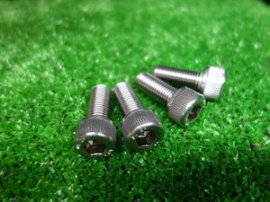 34950★汎用キャリパーマウントボルト4本セット★細目全ネジ M10×25mm ピッチ:1.25 材質:SUS304ステンレス★