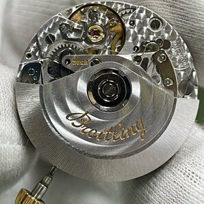 【可動品】Breitling クロノマット クロノグラフ 自動巻き ムーブメント 6592 YGリューズ・風防・機止めネジ付き【現状】№62756の画像1