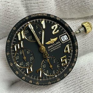 【可動品】Breitling クロノマット クロノグラフ 自動巻き ムーブメント 6592 YGリューズ・風防・機止めネジ付き【現状】№62756の画像7