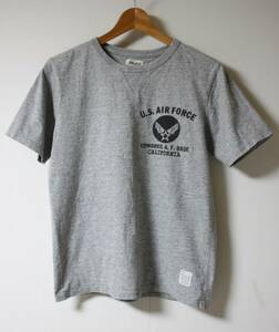 Late stlick(レイトストリック）◆US AIR FORCE 染み込みプリント Tシャツ 38