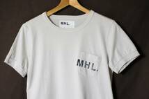 MHL.(マーガレットハウエル）◆ロゴ ポケットTシャツ 3 PRINTED COTTON JERSEY_画像2