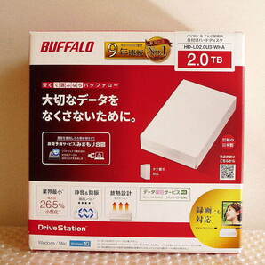 送料無料 美品 BUFFALO バッファロー 2TB 外付けハードディスク HD-LD2.0U3-WHA ♪HD-LDU3-Aシリーズ パソコン/テレビ録画/PS4対応 日本製の画像1