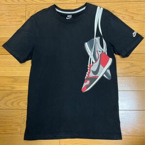 希少　NIKE ナイキ 肩掛け "Lowカットシューズ" 両面プリント Tシャツ 