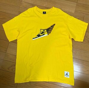 NIKE AIR JORDAN ジョーダン1イエローウィング　半袖Tシャツ　XL イエロー