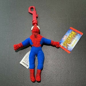 【未使用 / 即決 / 年代物 / 送料180円】 スパイダーマン キーホルダー キーチェーン Kellytoy 2003 Marvel Spiderman Keychain 11209-2