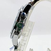 【新品/即決/保証/ギフト包装】 TECHNOS TP0403SB ブラック クロノグラフ 10気圧防水 オールステン 日本製ムーブ メンズ腕時計 M40413-5 EB_画像7