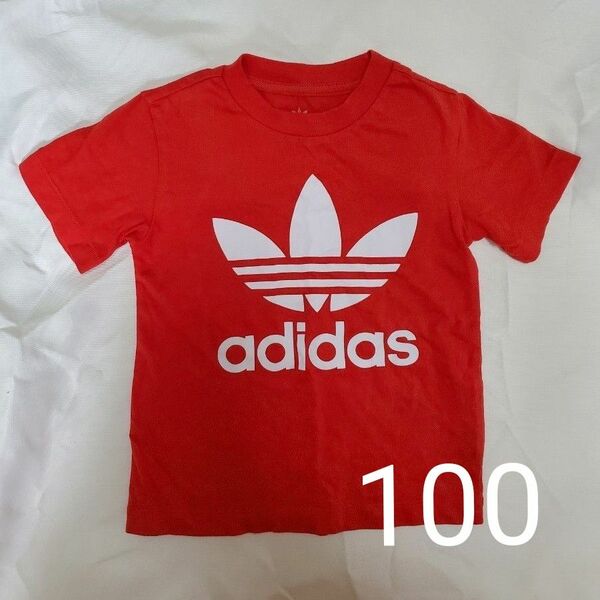 adidas originals 定番 トレフォイルロゴ Tシャツ 100