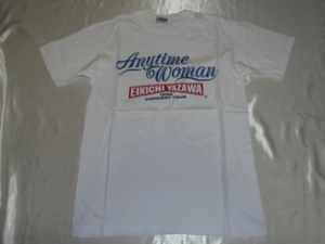  стоимость доставки 185 иен *K565# Yazawa Eikichi футболка белый Anytime Woman CONCERT TOUR 1992 год 