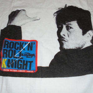 送料185円・C366■ 矢沢永吉 1987年 Tシャツ ROCK,N ROLL KNIGHTの画像3
