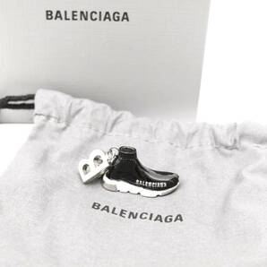 バレンシアガ ピアス アクセサリー 片耳用 Bロゴ スニーカー レア 金属 メタル 黒 ブラック black 銀 シルバー silver BALENCIAGA